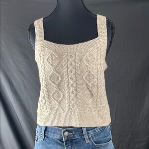 Levi’s Beige Cable Knit Tank Top
